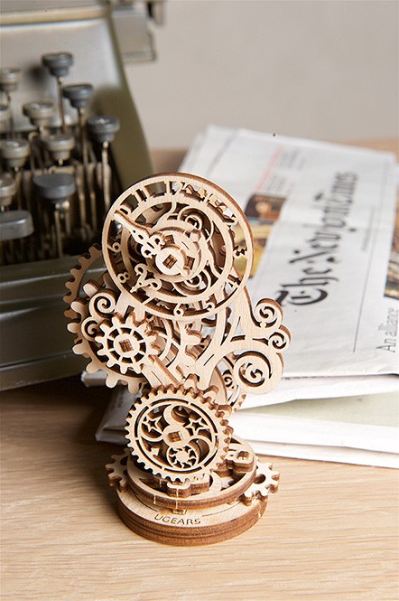 Ugears Mechanical Model  Steampunk Clock 2.0 wooden construction kit for  self-assembly and collection