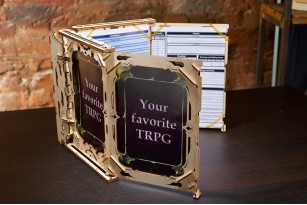 Master’s Screen mechanical wooden device for tabletop games