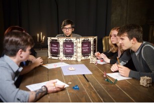 Master’s Screen mechanical wooden device for tabletop games
