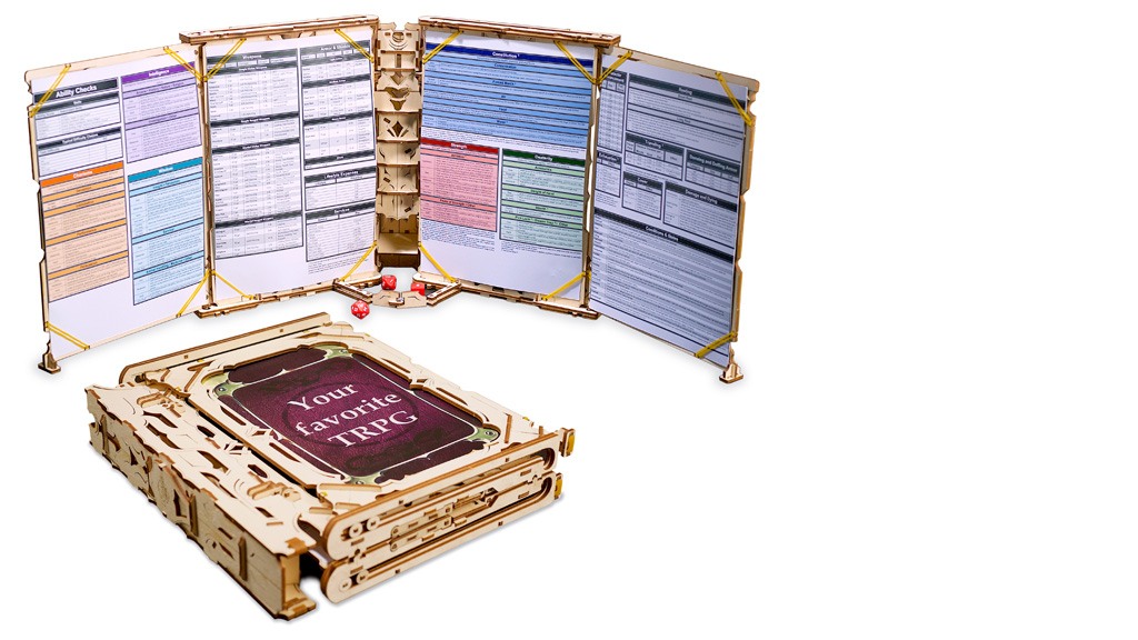 Master’s Screen mechanical wooden device for tabletop games