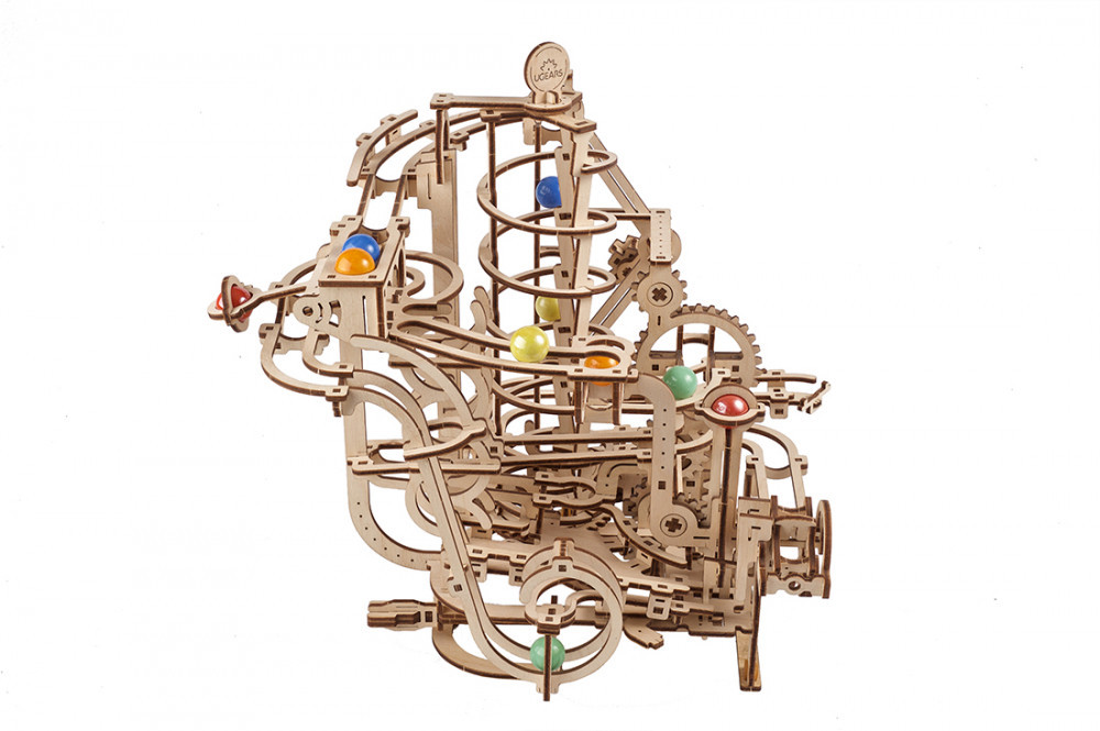 Ugears model kit Marble Run Spiral Hoist