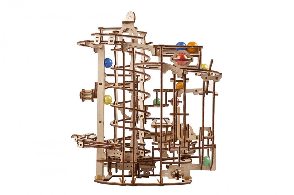 Ugears model kit Marble Run Spiral Hoist