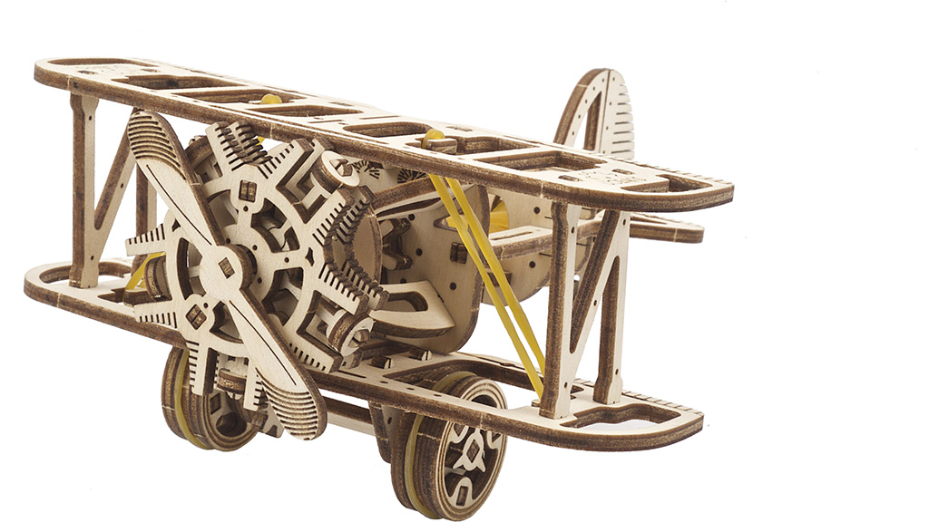 Mini-Biplane mechanical model kit