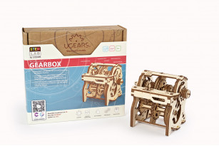 «Gearbox» educational mechanical model kit