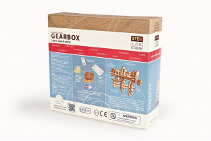 «Gearbox» educational mechanical model kit