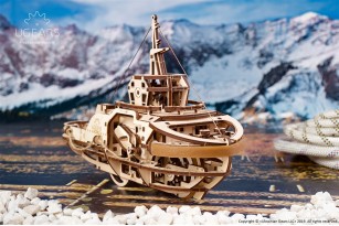 Tugboat mechanical model kit