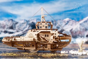 Tugboat mechanical model kit