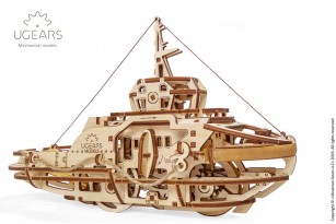 Tugboat mechanical model kit