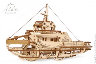 Tugboat mechanical model kit