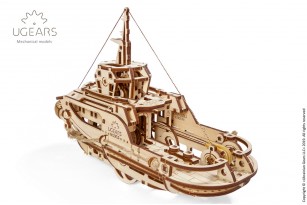 Tugboat mechanical model kit
